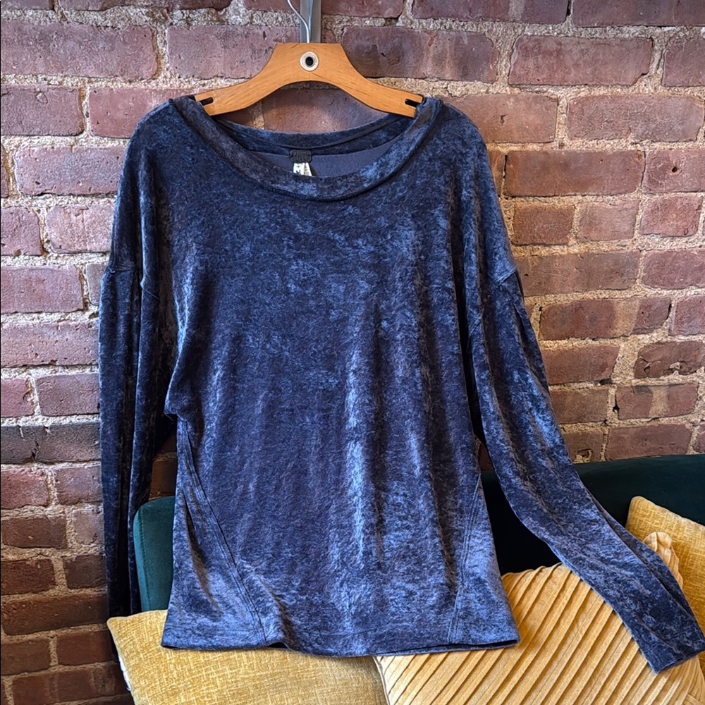 We The Free Blue Long Sleeve Shirt